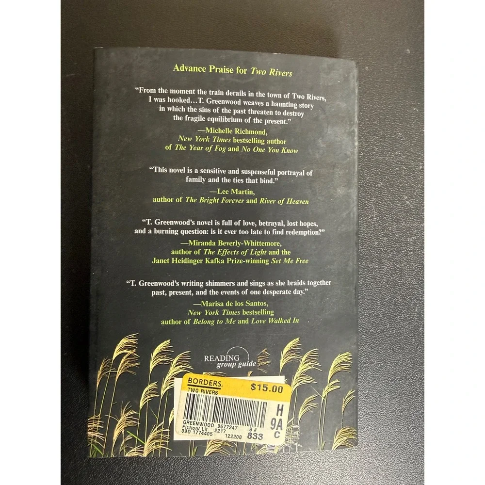 Two Rivers by T. Greenwood Paperback‎ Novel Literary Fiction 2008 Kensington
